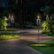 Sorbus Set of 4 Stainless Steel 5ft Outdoor Torches - Decorative Garden & Yard Lights - Fiberglass Wick & Snuffer Cap